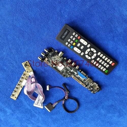 For LP140WH2-TLL1/TLL2/TLL3/TLL4/TLL5 DVB digital 1366*768 LVDS VGA USB AV TV 3663 display 40-Pin LCD Controller board Kit