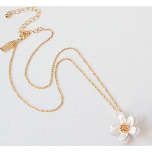 European and American enamel glaze mixed with Resin Flower Necklace short necklace and clavicle chain