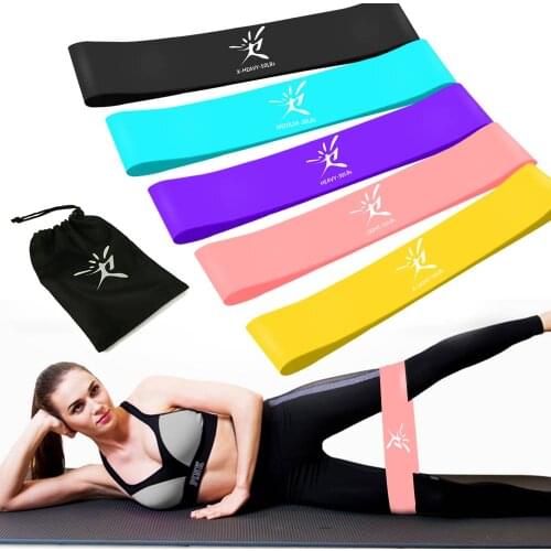 Resistance Bands Set With Bag Elastic Yoga Bands Gum For Fitness Sports Gym Home Rubber Exercise Workout Mini Bands For Woman