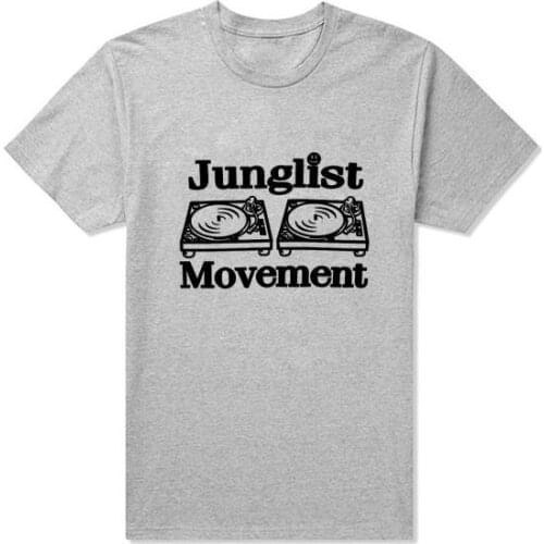 Drum and Bass Clubbing Turntables Decks Music DNB Man Junglist Movement T Shirts MenCotton O Neck Mens tshirt Tops Tees
