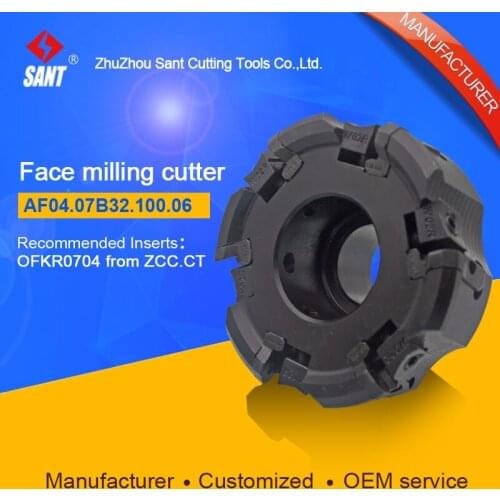 Mached insert OFKR0704 Indexable milling cutter milling tools facing cutter cutting disc FMA04-050-A22-OF07-06/AF04.07B32.100.06