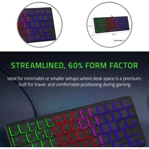 Computer Keyboard Colorful Useful Comfortable Operation Computer USB Gaming Keypad