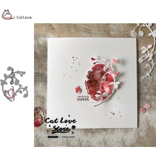 Strawberry Vine Metal Cutting Dies Stencils For DIY Scrapbooking Paper Card Decorative Craft Dies Embossing Die Cuts New 2019