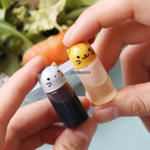 Kitchen Accessories Mini Seasoning Sauce Bottle Small Sauce Containers Pig Elephant Rabbit Lion Chick Soy Sauce Bottle Bento Box