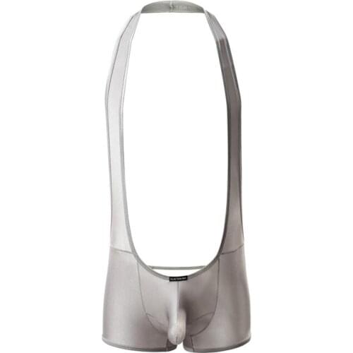 Men Undershirts Sexy Bodysuit Lingerie Leotard One Piece Underwear Breathable Open Butt Singlet Hombre Costume Undershirts