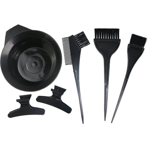 3 Pieces Hairdressing Tools Set Hair Dye Color Perming Bowl Hair Dye Hairpin Brush Hot Oil Treatment E969
