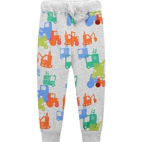 Funnygame New 2021 Cartoon Childrens Long Pants Cotton Cute Boys Girls Sweatpants for Autumn Spring Kids Trousers Pants