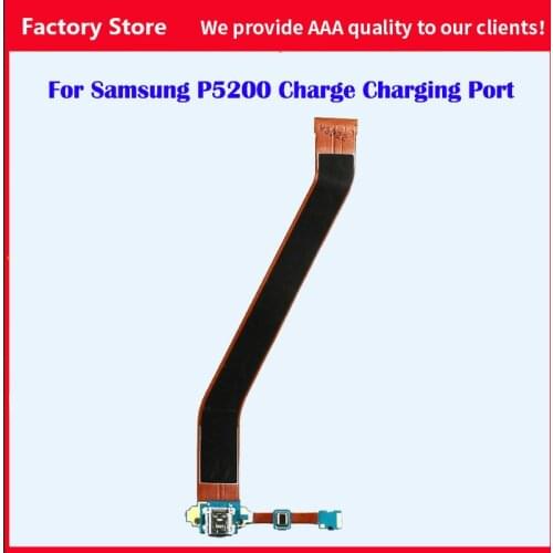 Original Charger Charging Port Connector Flex Cable With Micro SD Memory Card Holder for Samsung Galaxy Tab 3 P5210 P5200