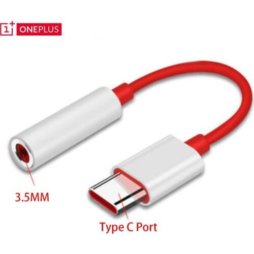Original oneplus 6T 7 Pro usb Type C To 3.5mm Earphone Jack Adapter Audio For one plus 7 1+ 6t usb-c music converter cable