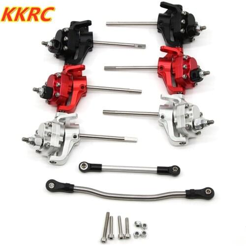 Alloy Front Rear Straight Complete Axle for 1/10 RC Crawler Car SCX10 II 90046 90047