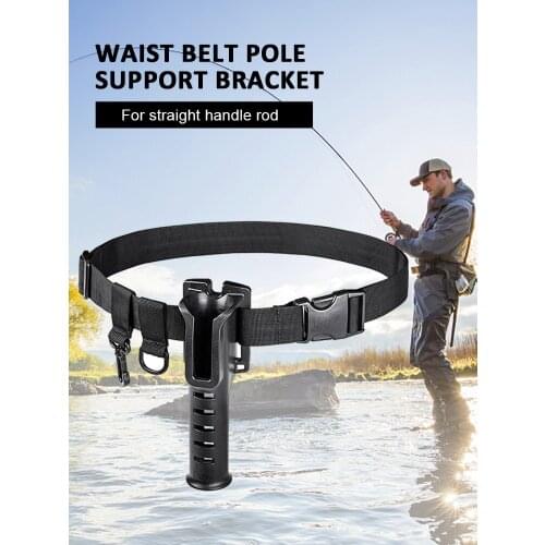 Fishing Rod Belt Adjustable Support Stand Up Pole Holder Portable Luya Waist Bracket Angling Tools Accessories