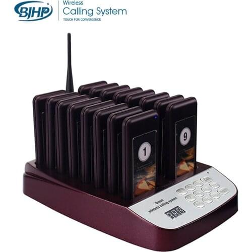 Smart calling system restaurant pager(one set with 16 pagers)