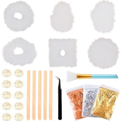 Silicone Stencils DIY Special Dried Flower Gold Leaf Decoration Craft Supplies for DIY Resin Epoxy Casting TS2