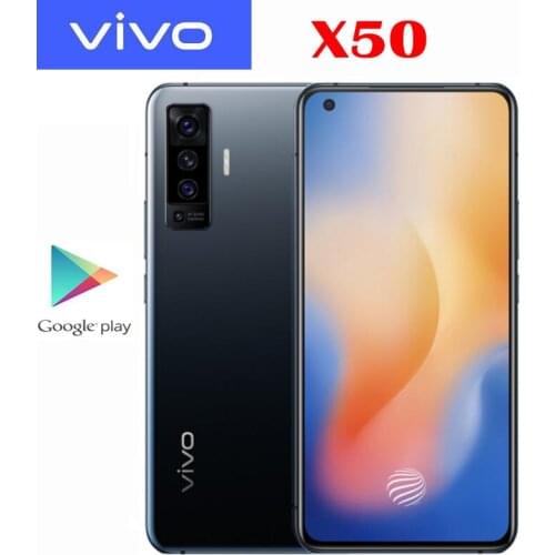 Official Original New VIVO X50 5G SmartPhone Snapdragon 765G 6.56'' AOMLED 2376x1080P 48.0MP Camera NFC 33W Fast Charge 4200mAh