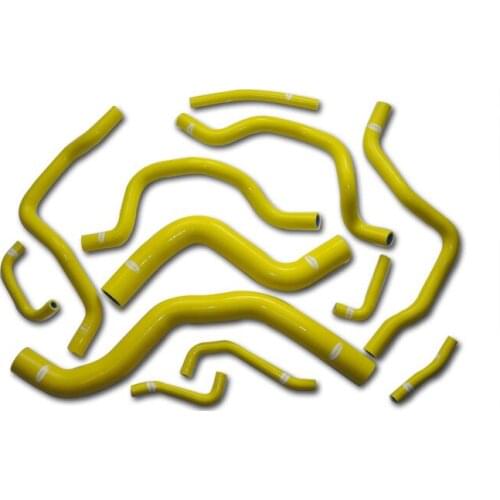 TT1404DYE - Mitsubishi LANCER EVO 7 8 CT9A Turbo 4G63 Silicone Radiator Hose Kit Yellow