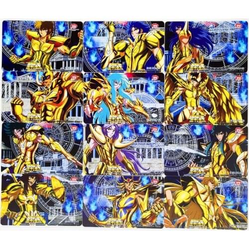 12pcs/set Saint Seiya Soul of Gold Bank Card Material Toys Hobbies Hobby Collectibles Game Collection Anime Cards