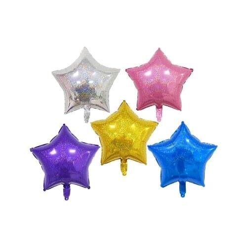 18inch Laser balloon Foil Balloons Wedding Decorations Birthday balloons Party Star Inflatable Helium Balloons party Supplies