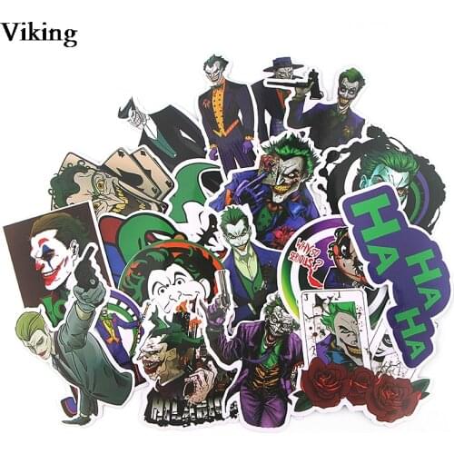 19 Pcs/set Clown Stickers Movie Stickers For Suitcase Luggage Laptop Car Waterproof Skateboard Sticker PVC Stickers G0463