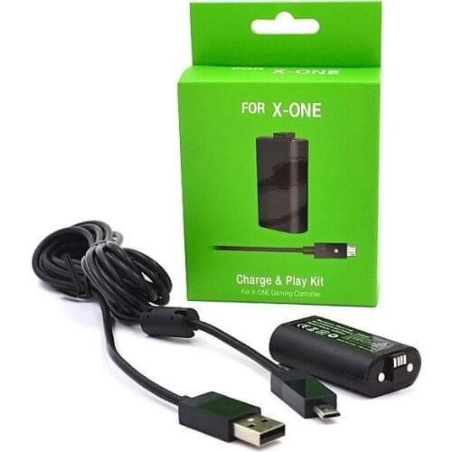 1 x 1400mAh Rechargeable Battery With 2.75M USB Charging Cable For XBOX ONE Wireless Game Controller Gamepad Batteries