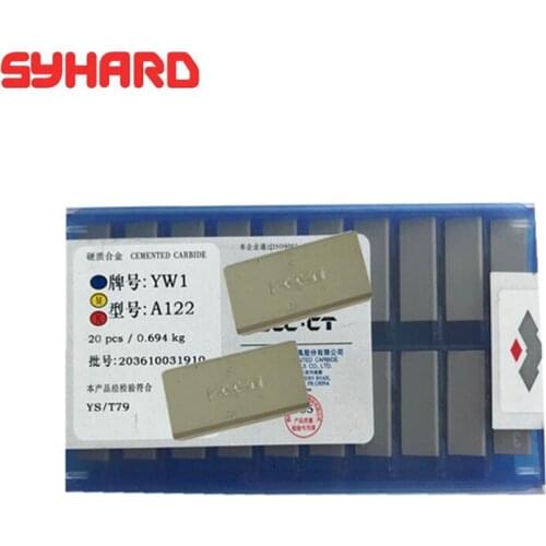 20pcs/lot A122 YT14 YT15 YT5 YW1 YW2 YG3 YG6X YG8 Dimension 22x15x8.5 45 Degree Cemented Carbide Insert