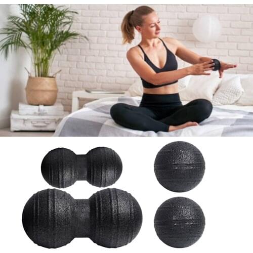 4PCS/Set Yoga Ball Fascia Ball Massage Ball Set Peanut Muscle Roller Massager Ideal for Self Myofascial Trigger Point Release