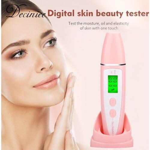 LCD Digital Skin Analyzer Moisture Water Oil Monitor High Sensitive Facial Skin Tester Digital Measuring Device Beauty Salon SPA