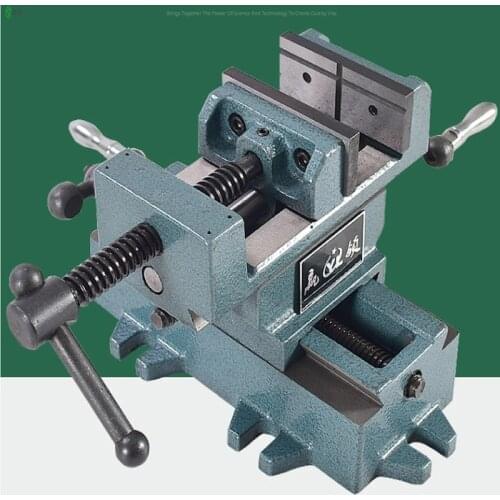 Two-way movement vise workbench Industrial heavy precision cross flat pliers 3 inch 4 inch cross clamp bench