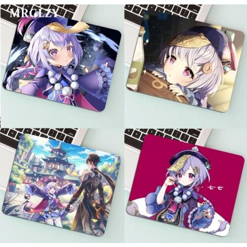 Genshin Impact Qiqi MousePads Computer Laptop Anime Mouse Mat Top Selling Wholesale Gaming Pad Mouse Gamer Keyboard Carpet