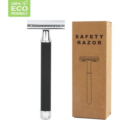 HAWARD Reusable Double Edge Safety Razor With 20 Shaving Blades,Eco Friendly Manual Razor Women Face Razor For Hair Hemoval