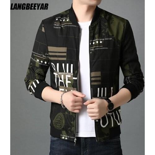 LANGBEEYAR Mens Autumn Jackets