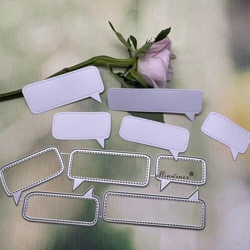 Dialog frame series Metal Cutting Dies for DIY Scrapbooking Album Paper Cards Decorative Crafts Embossing Die Cuts