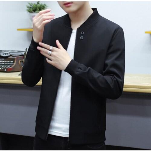 2020 New Spring Mens Black Gray Blue Army Green Jacket Long Sleeve Coat Casual Male Jackets Size M-4XL C33