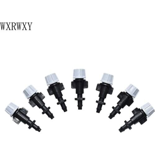 Wxrwxy Adjustable nozzle Garden watering sprinklers irrigation nozzle Drip irrigation plant watering barbed 1/4"Connector 15pcs