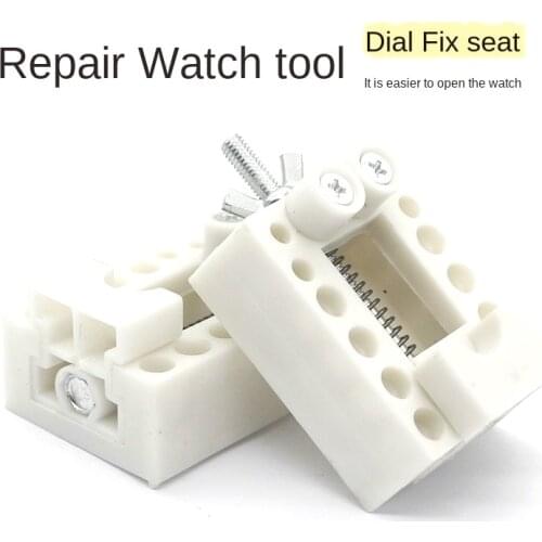 Plastics Watch Adjustable Opener Back Case Cover Press Closer Remover Fixing Holder Repair Watchmaker Tool movement Dial Fixer