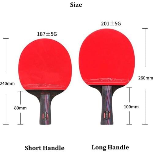 Carbon Fiber Table Tennis Paddle Blade Double-sided Anti-adhesive Racket Rubber Ping Pong Advanced Player Sports Training Tool
