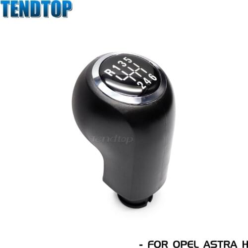 1Pcs For OPEL ASTRA H Manual Gear Shift Knob Head 5 / 6 Speed Stick Lever Shifter Gaitor Facelift Supplies Car Styling