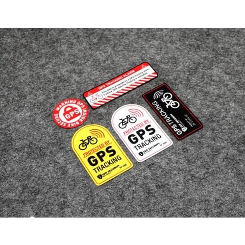 Protected By GPS TRACKING Alarm Sticker Reflective Vinyl WARNING Motorcycle Sticker Anti-Theft Decal for Bike Scooter Car