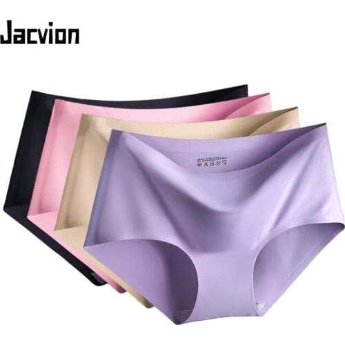 Summer Panties Women Seamless Underwear Traceless High Quality One-Piece Hipster Ice Silk Female Briefs Lingerie
