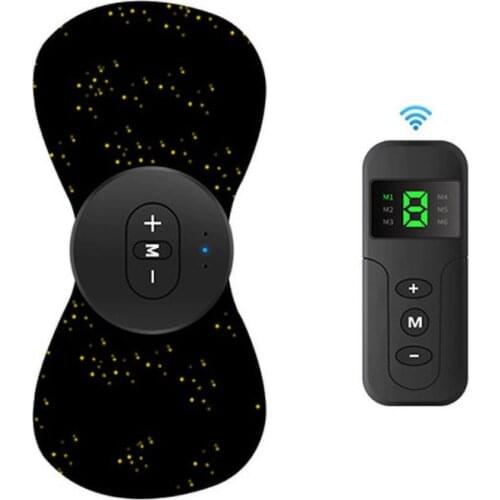 EMS Back Neck Massager Remote Control Rechargeable Therapy Electric Muscle Stimulator Portable Cervical Reduce Pains