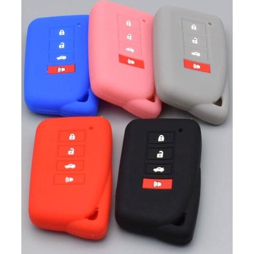 10 units silicone car key cover case fit for lexus nx 200 nx300h rx 350 450h es 350 gs is ls gs rc f 2016 2017 4 button fob case