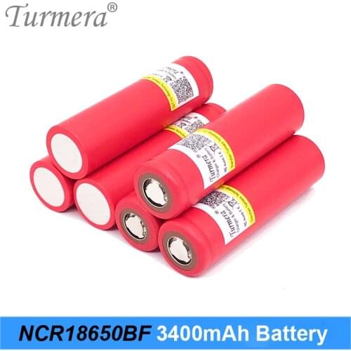 100% New Original NCR18650BF 3.7 v 3400mah 18650 Lithium Rechargeable Battery For Flashlight batteries