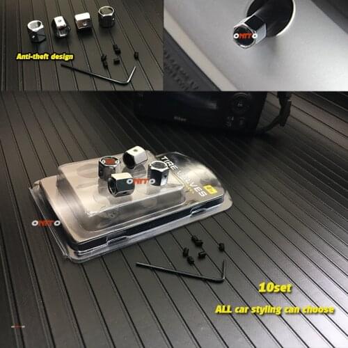 2018 new Car Accessorie 40pcs Anti theft Stems Car Wheel Tire Valve Caps Covers For Toyota V-w Honda Hyundai Jeep ..ect