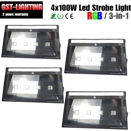 4 Unit Hot Promotion 400W DMX Lights RGB Led Flashing Strobe With High Brightness