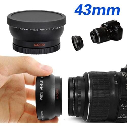 43mm 0.45X Super Macro Wide Angle Fisheye Macro photography Lens for Canon NIKON Sony PENTAX DSLR DV SLR Camera 43MM thread lens