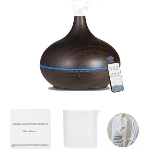 550ml Remote Control Aroma Air Humidifier Essential Oil Diffuser Aromatherapy Electric Ultrasonic Cool Mist Maker Aroma Lamp