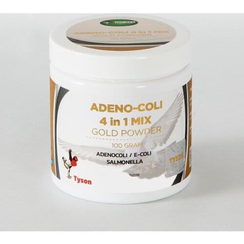 ADENO COLI- 4 IN 1 MIX FOR STOMACH FLOATING- PREVENTING EARLY DEATH 100 Gr / TREATMENT PRODUCT / PIGEON, BUDGIES, BIRDS