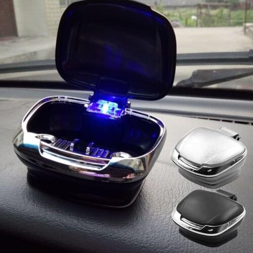 Car Ashtray Car Accessories Interior Convenient and Practical Fashionable Appearance Design Vehicle Auto Ashtray Holder with LED