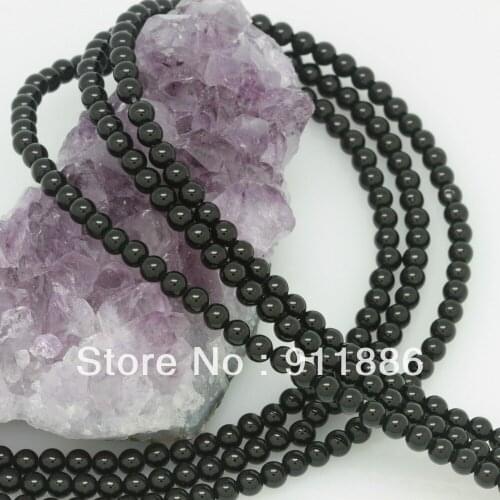 Free Shipping,Wholesale 4mm Black Onyx Loose Natural Stone Beads For bracelet Diy Jewelry Making Accessories bead,10 Strands,16"