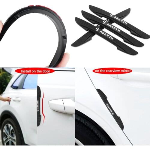 For ABARTH Fiat AMG Chevrolet KIA mazda bmw Suzuki JEEP Peugeot Honda Car Door Edge Bumper strip Protective Film Car Sticker