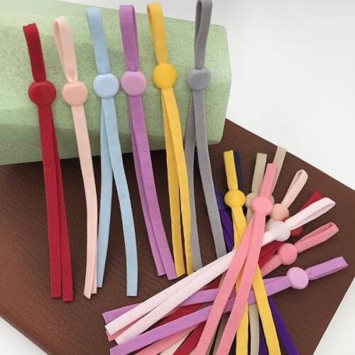 Mask Elastic Rope Adjustable Elastic Buckle Band Cord Stretch String for DIY Mask Accessory Elastic Band Sewing Stretch Rope